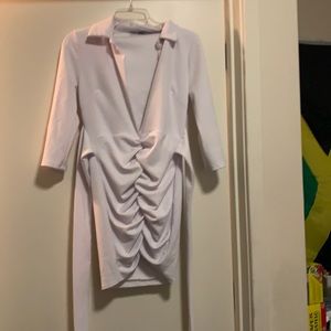 White fashion nova dress